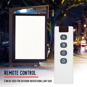 Безжичен превключвател за дистанционно управление с удобен захват Стабилност на сигнала за светлинни кутии за външна реклама