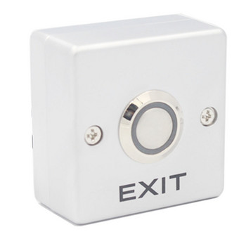 Подсветка Цинкова сплав GATE DOOR Бутон за изход Превключвател за изход за система за контрол на достъпа на вратата Превключвател на бутона за освобождаване на вратата за изход