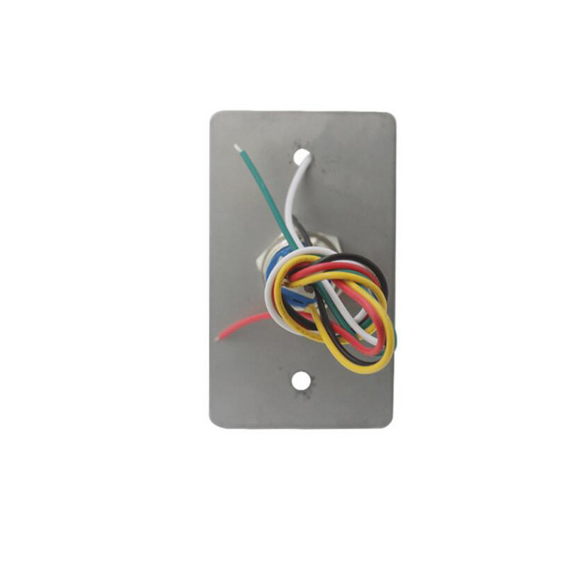 Nerūsējošā tērauda durvju atvēršanas slēdži Izejas poga Nospiediet, lai izietu poga, kas piemērota durvju piekļuves kontroles sistēmas komplektam S850L