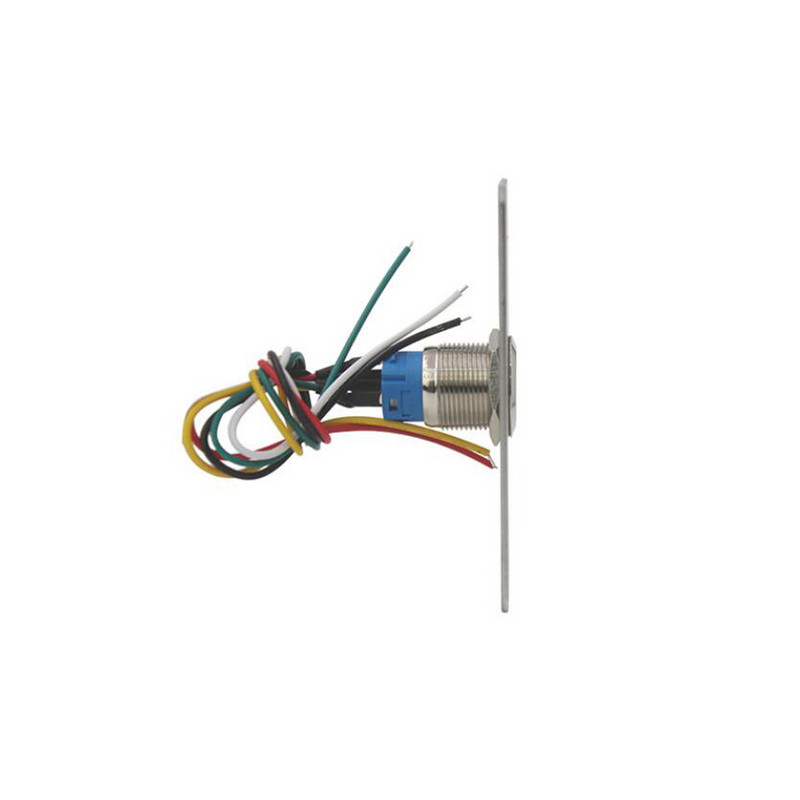 Nerūsējošā tērauda durvju atvēršanas slēdži Izejas poga Nospiediet, lai izietu poga, kas piemērota durvju piekļuves kontroles sistēmas komplektam S850L