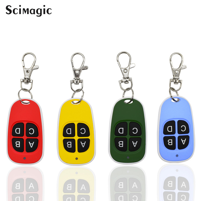 Scimagic Remote Control Cloning Gate Garage Door Car Alarm Products Keychain 433 Mhz Gate Control Fixed Code 433.92MHz