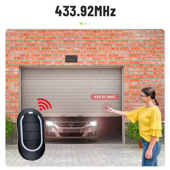 За Alutech AT-4N Gate Remote Control Barrier 433MHz Динамичен код Ключодържател за гаражна врата Gate Control Command Transmiter