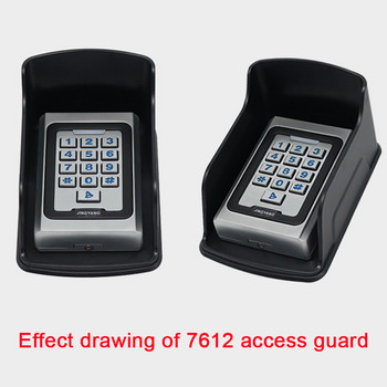 1PCS Водоустойчив капак за RFID метална клавиатура за контрол на достъпа Дъждобран Черен бутон за звънец на вратата Дъждоустойчива слънцезащитна обвивка