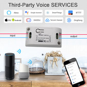 AC90~220V 10A WIFI viedais gaismas slēdzis Universālais slēdža taimeris Smart Life APP bezvadu tālvadības pults Alexa Google Home IFTTT