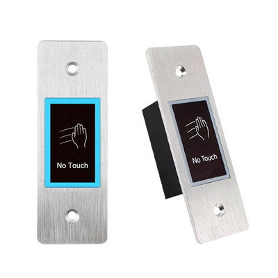 Ūdensizturīgs 10-24V bezkontakta durvju piekļuves kontrole Elektroniskās slēdzenes atbrīvošanas slēdzis IR bezkontakta infrasarkanais izejas poga bez pieskāriena