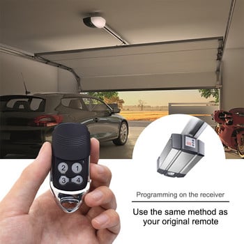 Normstahl / Crawford EA433 2KM Micro Garage Door Remote EA433 2KS 4KS RCU433-2 N002800 T433-4 Command Garage 433mhz Rolling Code