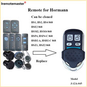 Jaunākais HORMANN 868 MHz saderīgs hsm2 hsm4 hs1 hs2 hs4 hsz1 hsz2 hsp4 hsd2-A 868.35MHz Garāžas tālvadības pults vārtu atvērējs