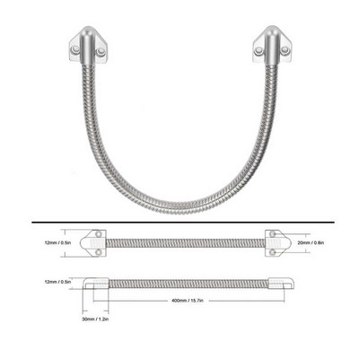 Nerūsējošā tērauda durvju cilpa Atklāta montāžas aizsardzības uzmava Piekļuves kontroles kabelis Vadu līnijas aizsargmetāla caurule