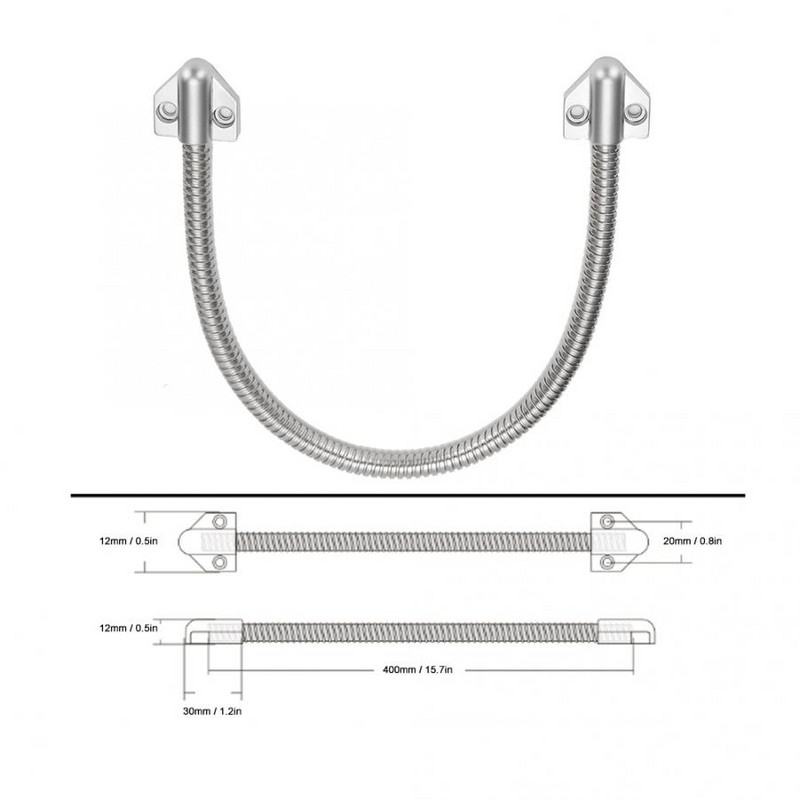 Nerūsējošā tērauda durvju cilpa Atklāta montāžas aizsardzības uzmava Piekļuves kontroles kabelis Vadu līnijas aizsargmetāla caurule