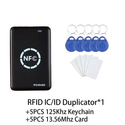 RFID viedais mikroshēmu lasītājs 13.56Mhz NFC atslēgu kopētājs 125Khz T5577 emblēmu kopētājs CUID/FUID marķiera rakstītājs USB šifrēts programmētājs