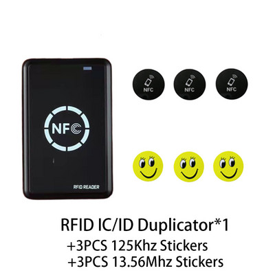 RFID viedais mikroshēmu lasītājs 13.56Mhz NFC atslēgu kopētājs 125Khz T5577 emblēmu kopētājs CUID/FUID marķiera rakstītājs USB šifrēts programmētājs