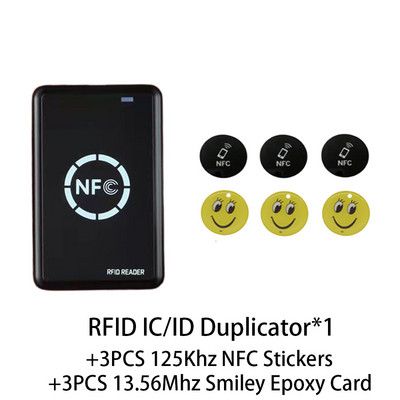 RFID viedais mikroshēmu lasītājs 13.56Mhz NFC atslēgu kopētājs 125Khz T5577 emblēmu kopētājs CUID/FUID marķiera rakstītājs USB šifrēts programmētājs