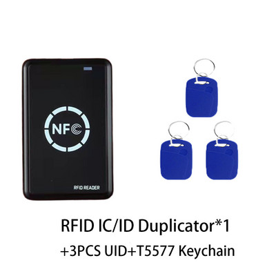 RFID viedais mikroshēmu lasītājs 13.56Mhz NFC atslēgu kopētājs 125Khz T5577 emblēmu kopētājs CUID/FUID marķiera rakstītājs USB šifrēts programmētājs