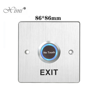 Aliuminio lydinio prieigos kontrolės išėjimo mygtuko atleidimo išėjimo jungiklis be liečiamo infraraudonųjų spindulių išėjimo mygtuko durų jutiklio jungiklis