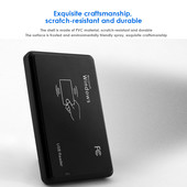 RFID четец USB порт EM4100 TK4100 125khz 13.56MHZ Безконтактна чувствителност Поддръжка на смарт карти Window System Linux