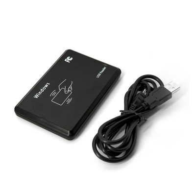 RFID четец USB порт EM4100 TK4100 125khz 13.56MHZ Безконтактна чувствителност Поддръжка на смарт карти Window System Linux