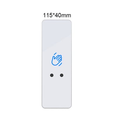 Érintkezés nélküli érintésmentes érzékelő kilépési kapcsoló indukciós típusú kioldó gombos kapcsoló hozzáférés-vezérlés DC12V/24V LED-del