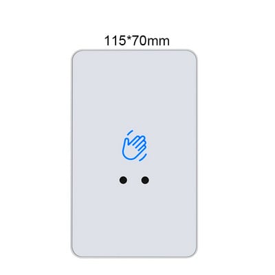Érintkezés nélküli érintésmentes érzékelő kilépési kapcsoló indukciós típusú kioldó gombos kapcsoló hozzáférés-vezérlés DC12V/24V LED-del