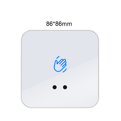 Érintkezés nélküli érintésmentes érzékelő kilépési kapcsoló indukciós típusú kioldó gombos kapcsoló hozzáférés-vezérlés DC12V/24V LED-del