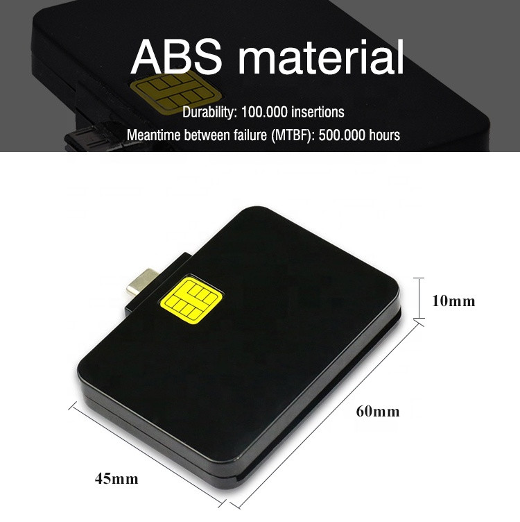 Bezmaksas SDK kontaktpersona MPOS mobilā tālruņa karšu lasītājs DCR32