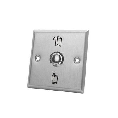 Háttérvilágítás, rozsdamentes acél kilépő gomb nyomókapcsoló DC 12V ajtó érzékelő nyitó kioldó gomb a beléptető rendszerhez