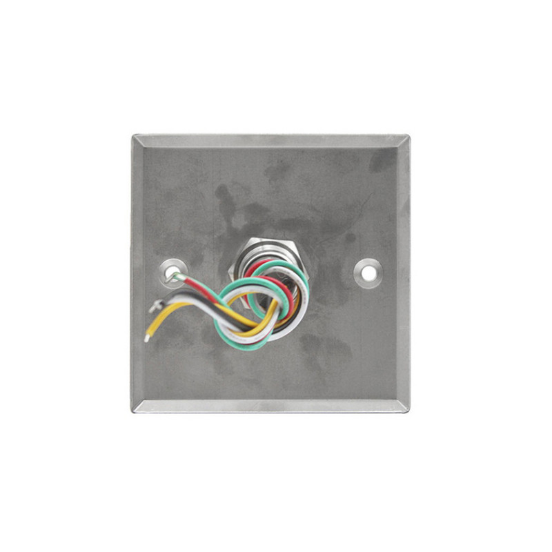 Háttérvilágítás, rozsdamentes acél kilépő gomb nyomókapcsoló DC 12V ajtó érzékelő nyitó kioldó gomb a beléptető rendszerhez