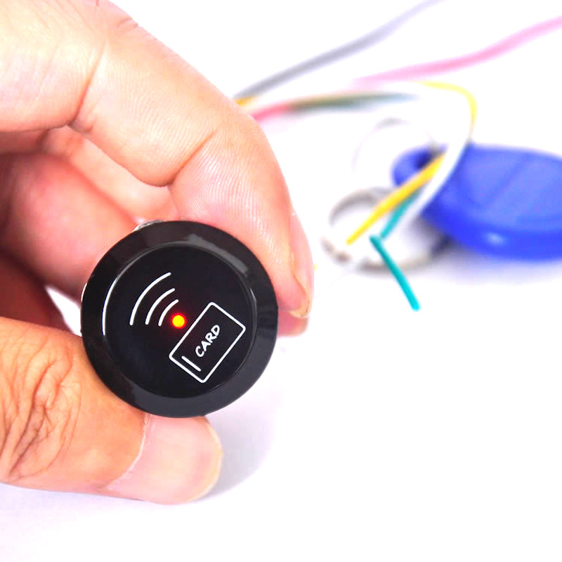 Mini RFID Proximity Black Reader, atsparus vandeniui 125Khz 13.56MHz kortelė Wiegand26, skirta prieigos kontrolės sistemai