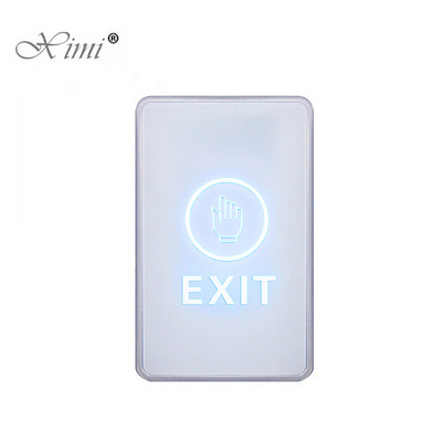 86 * 50 mm aizmugurgaismojuma skāriena izejas poga Infrasarkanais bezkontakta durvju atvēršanas slēdzis piekļuvei vadības sistēmai ar LED indikatoru