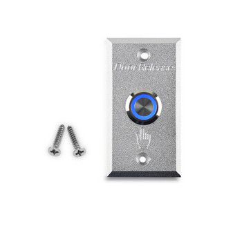 Бутон за стартиране на алуминиева врата за контрол на достъпа Превключвател за освобождаване на бутона за изход със синя LED светлина за Home Security Pro