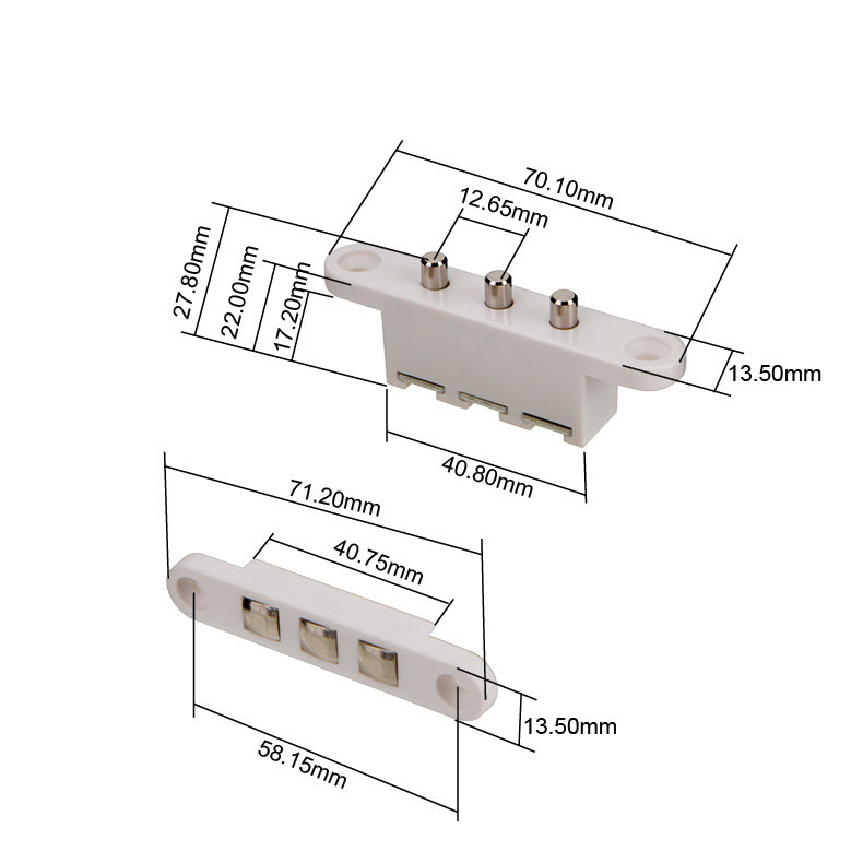 Niskonaponski sigurnosni metalni kabel za zaštitu promjera cijevi kontakt za kontrolu pristupa od nehrđajućeg čelika Uređaj za prolaz žice