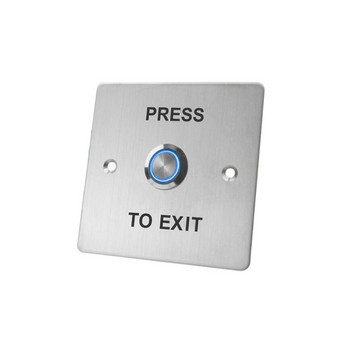 LED подсветка от неръждаема стомана Бутон за изход Комплект система за контрол на достъпа до врата NC NO COM За система за контрол на достъпа за заключване на врата