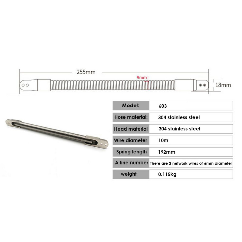 Nerūsējošā tērauda durvju cilpa, iebūvēta metāla kabeļa aizsargstieļa diametrs Durvju piekļuves kontroles vads