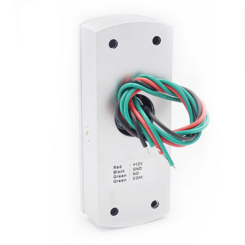 Fona apgaismojuma cinka sakausējuma durvju izejas poga durvju piekļuves kontroles sistēmai, durvju spiedes izejas atvēršanas poga