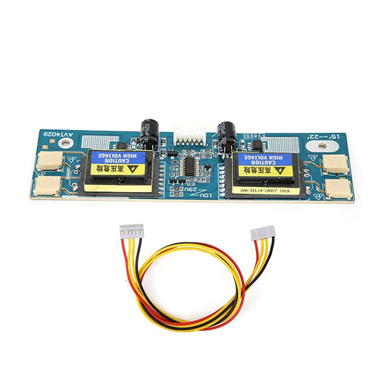 4-lambiline universaalne kõrgsurveplaat CCFL-inverter väikese suuga 10V-29V väljund 15-22-tollise LCD-ekraaniga monitori jaoks