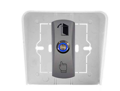 LED-valgustusega väljumisnupp juurdepääsu kontrollimiseks tsingisulamist materjal Alumise karbi ukse vajutamise väljapääsu ukse vabastusnupp lüliti