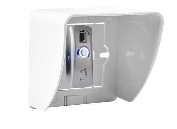 LED-valgustusega väljumisnupp juurdepääsu kontrollimiseks tsingisulamist materjal Alumise karbi ukse vajutamise väljapääsu ukse vabastusnupp lüliti