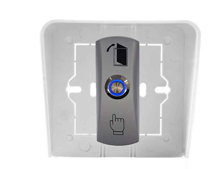 LED-valgustusega väljumisnupp juurdepääsu kontrollimiseks tsingisulamist materjal Alumise karbi ukse vajutamise väljapääsu ukse vabastusnupp lüliti