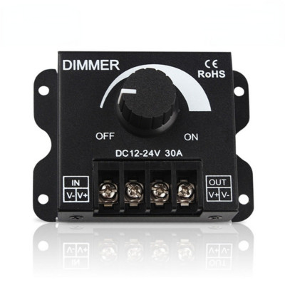 DC 12V-24V LED Dimmer întrerupător 30A 360W Regulator de tensiune Controler reglabil pentru 5050 LED Strip Light Lamp LED Dimmering Dimmers