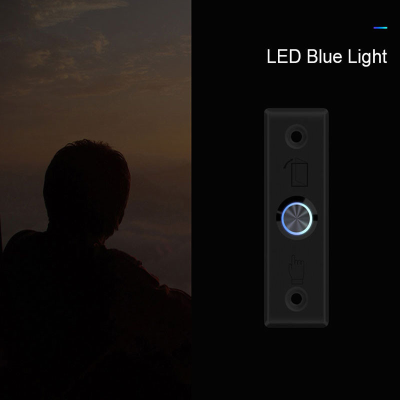 Radošās izejas pogas slēdža durvju nerūsējošā tērauda atvēršanas pogas piekļuves kontroles elektroniskajai vārtu slēdzenei