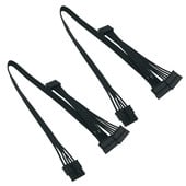 2X 5 kontaktiga 3 SATA kõvaketta kõvaketta toitekaabel ainult Cooler Master V550 V650 V750 V850 V1000 modulaarse toiteallika jaoks