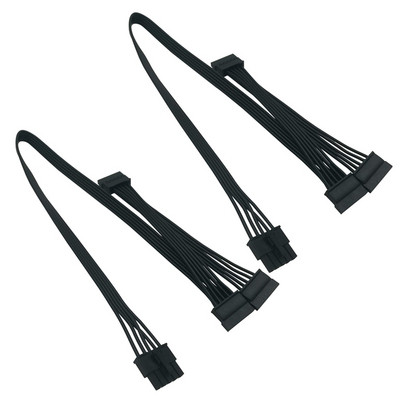 2X 5 Pin To 3 SATA Hard Drive HDD Power Cable Only For Cooler Master V550 V650 V750 V850 V1000 Modular Power Supply