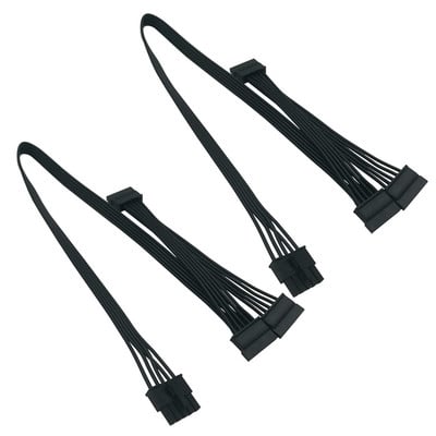 2X 5 kontaktiga 3 SATA kõvaketta kõvaketta toitekaabel ainult Cooler Master V550 V650 V750 V850 V1000 modulaarse toiteallika jaoks
