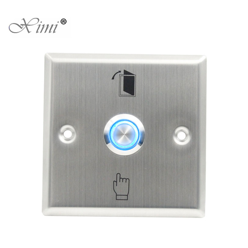 Najlacnejšie nerezové výstupné tlačidlo 86 Kovové ovládanie prístupu Uvoľňovacie tlačidlo výstupného tlačidla Východový spínač s LED a kľúčom