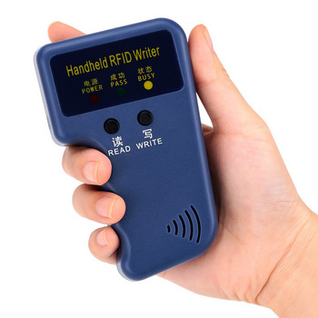 Χειροκίνητη συσκευή ανάγνωσης καρτών ταυτότητας RFID 125KHz Εγγραφή/Φωτοαντιγραφικό Αντιγραφικό με/χωρίς Εγγράψιμο EM4305 T5577 Μπρελόκ Ετικέτες Κάρτες Hot Sale
