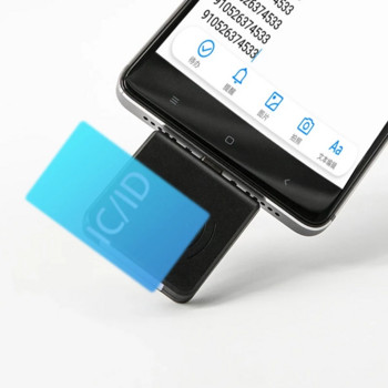 Rfid Smart Chip ID Card Reader Em4100 Tk4100 Badge Key Otg Read 125khz Tag Token Υποστήριξη Windows/Android Card Reader
