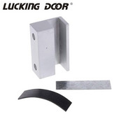 Stikla durvju skavas U kronšteins elektrisko skrūvju slēdzenes durvīm Piekļuves kontroles sistēmas skavas kronšteins bezrāmju stiklam