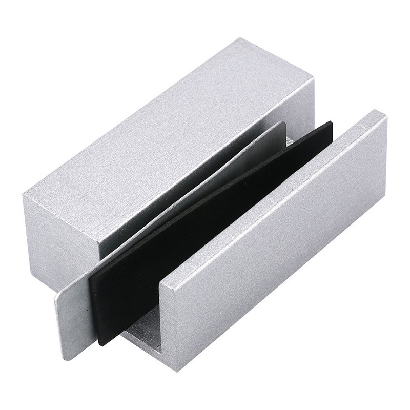 Stikla durvju skavas U kronšteins elektrisko skrūvju slēdzenes durvīm Piekļuves kontroles sistēmas skavas kronšteins bezrāmju stiklam