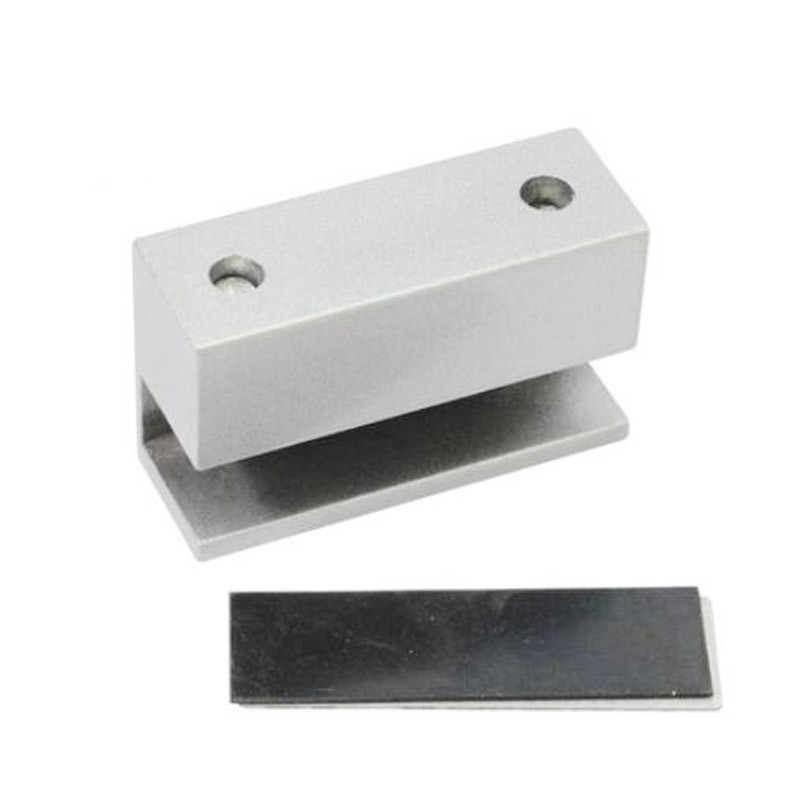 Stikla durvju skavas U kronšteins elektrisko skrūvju slēdzenes durvīm Piekļuves kontroles sistēmas skavas kronšteins bezrāmju stiklam