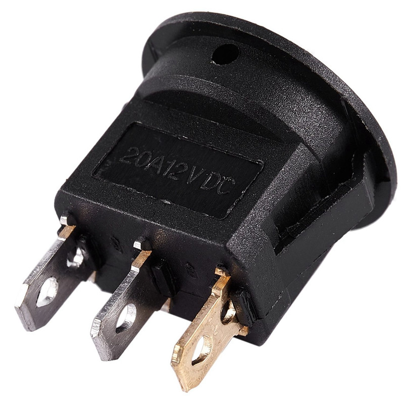 12V LED-inverteri kiiklüliti ROUND SPST Sinine YX-X0001 DC 12V aku alapinge juhtimismooduliga