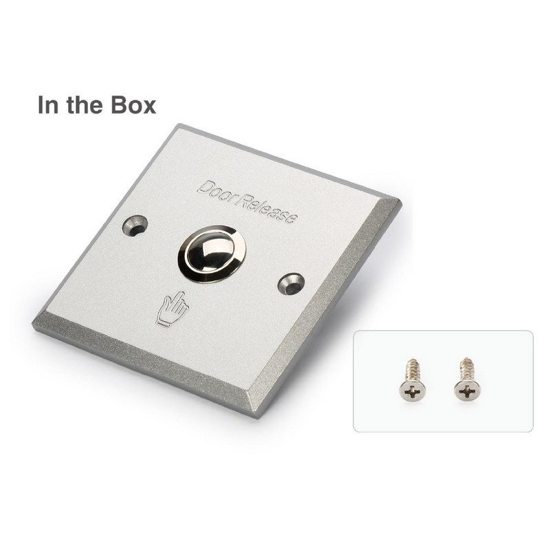 Κουμπί εξόδου πόρτας από κράμα αλουμινίου για ανοιχτήρι απελευθέρωσης πύλης ελέγχου πρόσβασης υψηλής ποιότητας